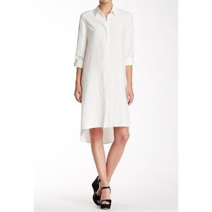 alice + olivia Zoe Mini Collar Button Down Dress